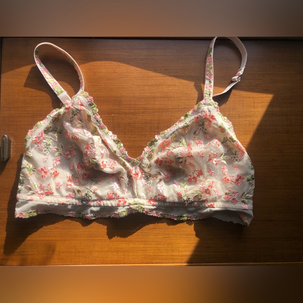 Aerie embroidered floral bra